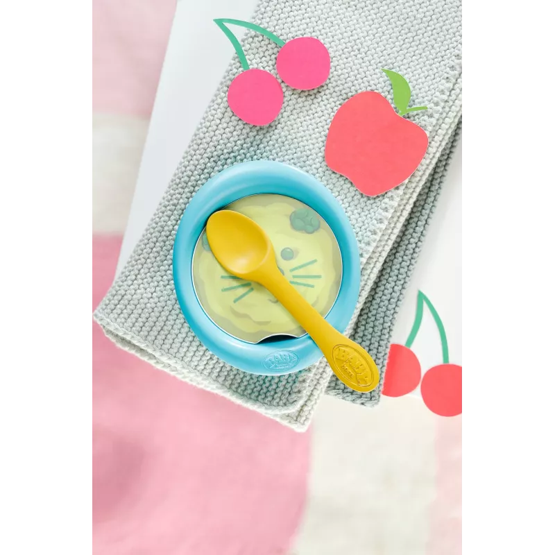 Maitinimo rinkinys lėlei BABY born – vandeniu keičiami patiekalai, nuo 3 metų