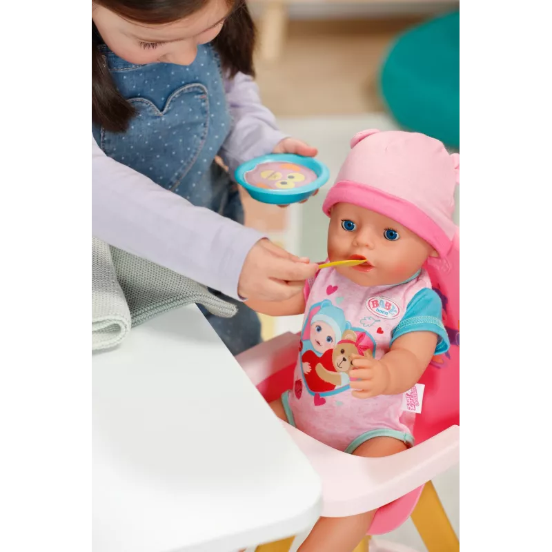 Maitinimo rinkinys lėlei BABY born – vandeniu keičiami patiekalai, nuo 3 metų