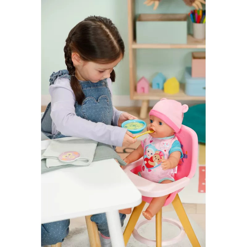 Maitinimo rinkinys lėlei BABY born – vandeniu keičiami patiekalai, nuo 3 metų