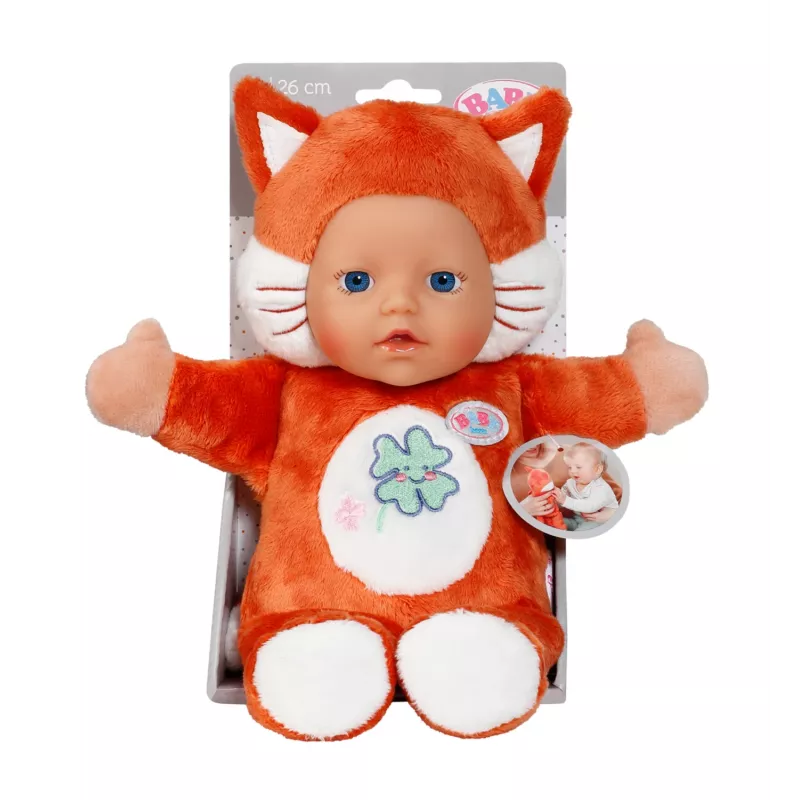 BABY born for babies Fox 26 cm – lėlė kūdikis lapė, mergaitė/berniukas, 260 mm, įvairiaspalvė
