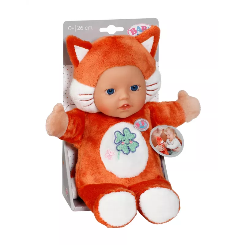 BABY born for babies Fox 26 cm – lėlė kūdikis lapė, mergaitė/berniukas, 260 mm, įvairiaspalvė