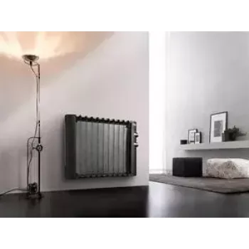 Šildytuvas radiatorinis De'Longhi HMP 1000, mikos elementas, 1000 W, juodas, skirtas naudoti ant grindų, patalpoms iki 60 m³