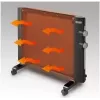 Šildytuvas radiatorinis De'Longhi HMP 1000, mikos elementas, 1000 W, juodas, skirtas naudoti ant grindų, patalpoms iki 60 m³