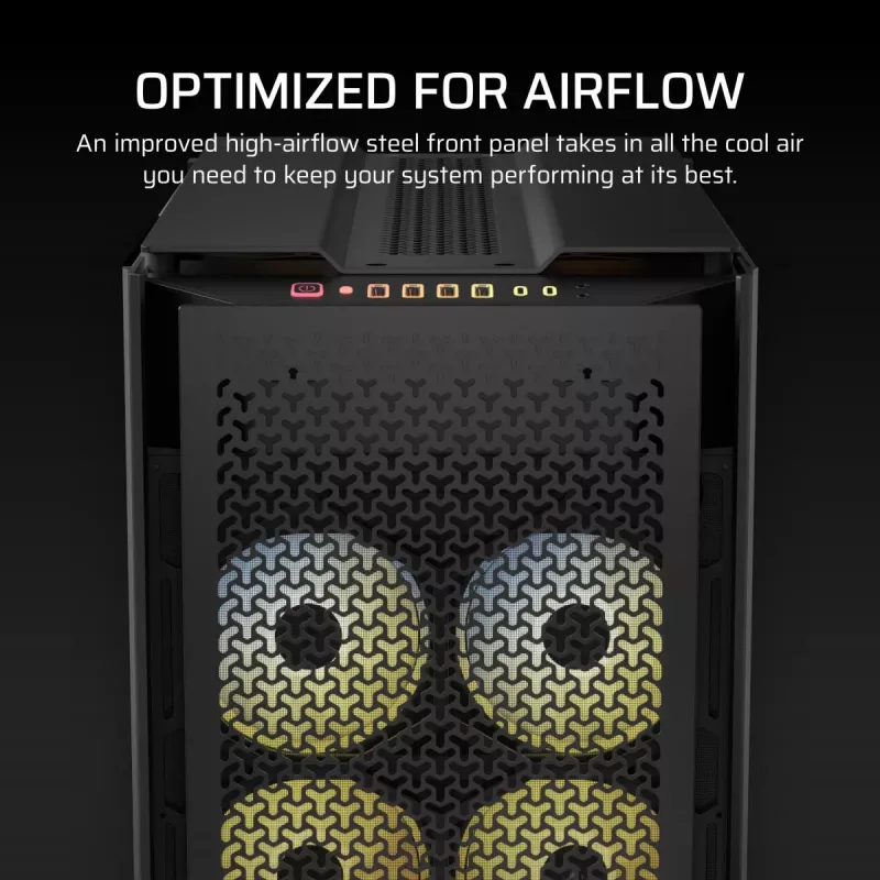 CORSAIR 9000D RGB Airflow Super pilno dėžės korpusas