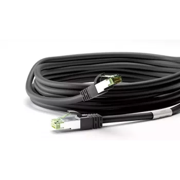 Tinklo kabelis Wentronic 66719 Cat8.1 S/FTP 0,25 m juodas