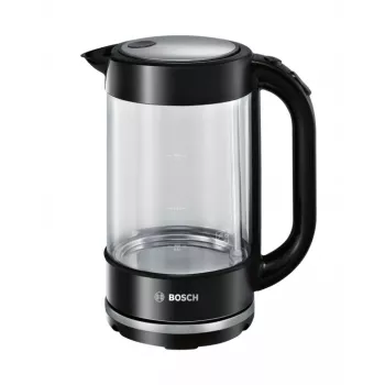 Elektrinis virdulys Bosch TWK70B03 1,7 L, 2400 W, stiklinis korpusas, juodas/permatomas