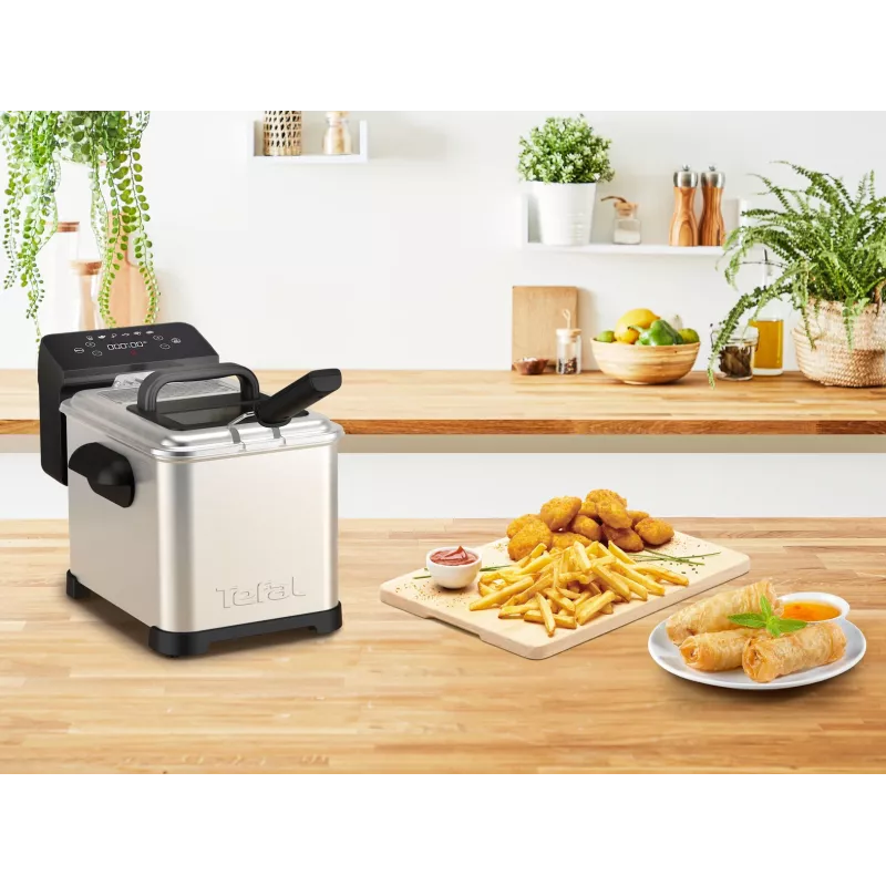 Tefal Family Pro FR507D vienvietė 4 L 2400 W gruzdintuvė, nerūdijantis plienas