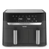 Tefal Dual Easy Fry & Grill EY905B dviguba karšto oro gruzdintuvė 8,3 L 2700 W pilka
