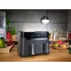 Tefal Dual Easy Fry & Grill EY905B dviguba karšto oro gruzdintuvė 8,3 L 2700 W pilka