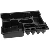Bosch 1600A002UJ L-BOXX įdėklas, tinkantis GTR 30 CE, skirtas L-BOXX 136, plastikinis, juodas