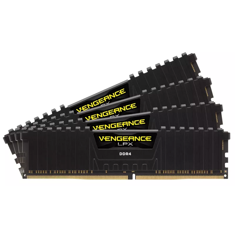 CORSAIR atmintis 32GB DDR4 3200MHz nebuferinė 16-18-18-36 Vengeance Low Profile juoda