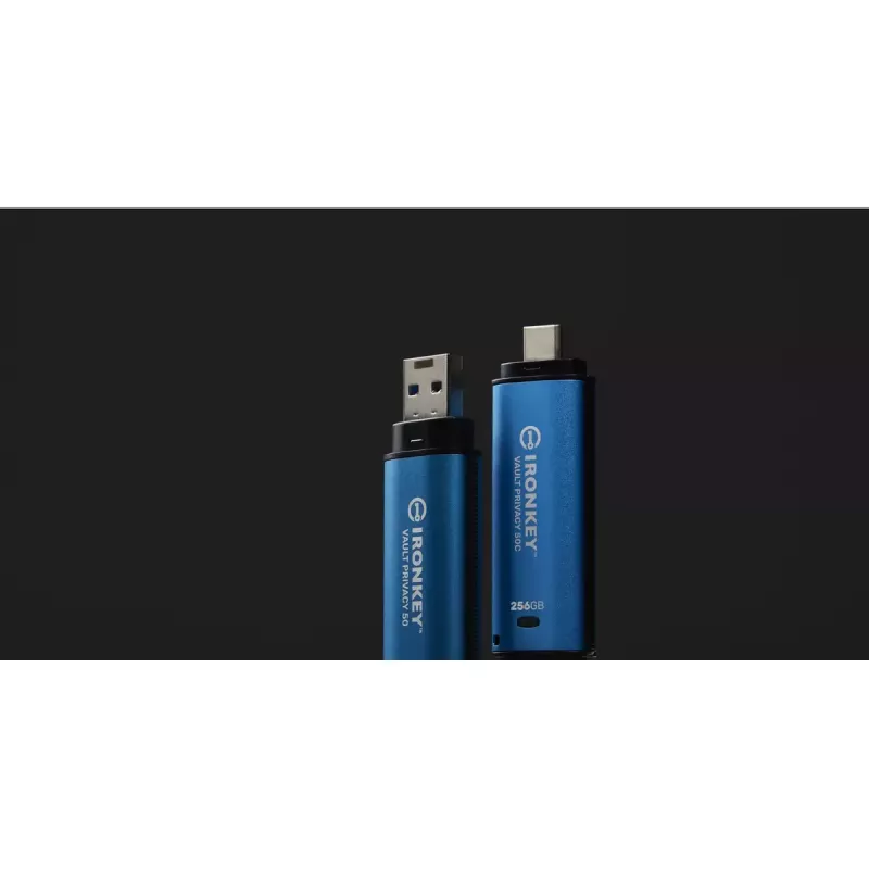 Kingston Technology IronKey 256GB USB-C Vault Privacy 50C AES-256 šifruotas, FIPS 197