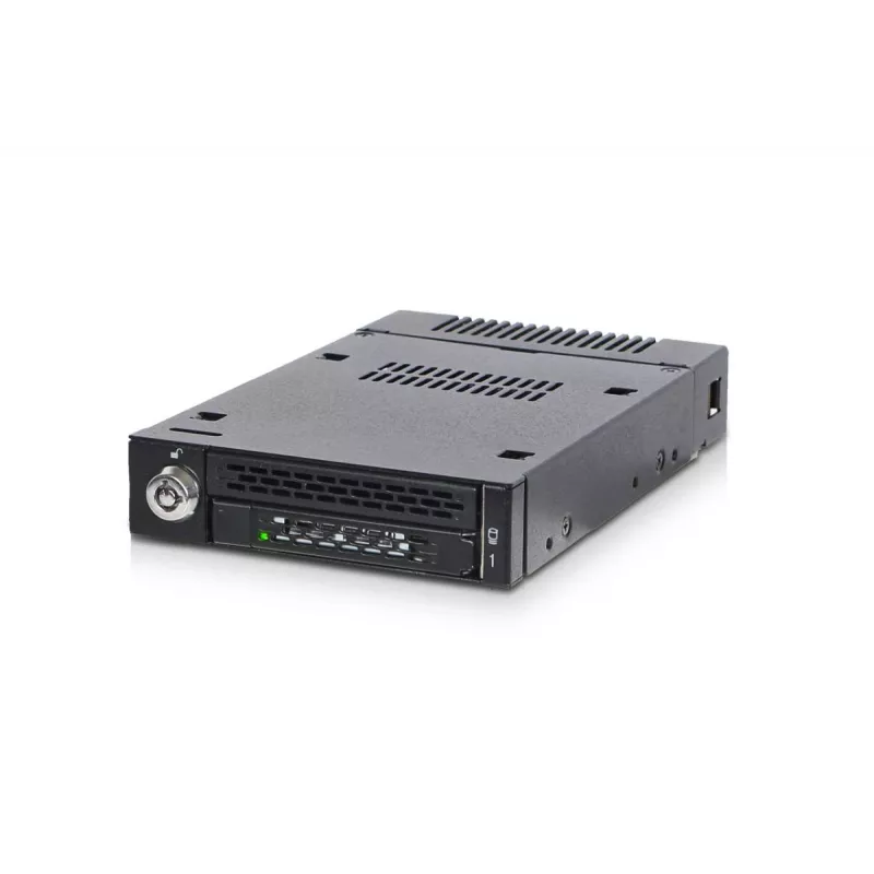ICYDOCK ToughArmor MB833M2K-B Mobilus lentynėlis su raktu miniSAS 1xM.2 NVMe į 1x3,5 colio lizdą