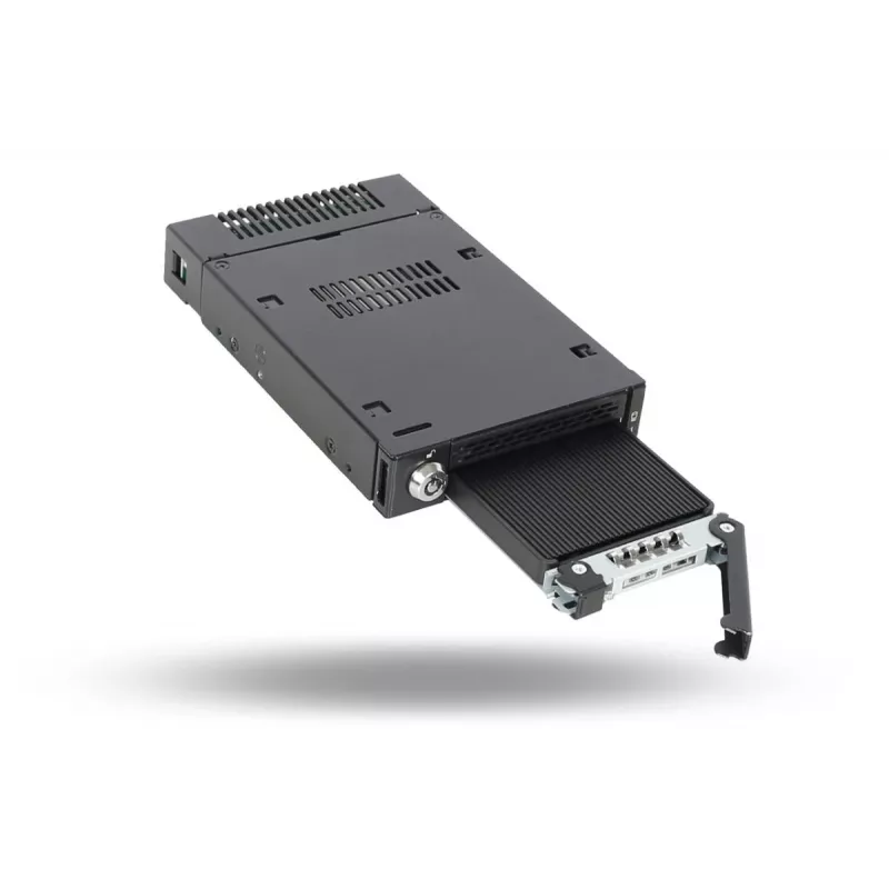 ICYDOCK ToughArmor MB833M2K-B Mobilus lentynėlis su raktu miniSAS 1xM.2 NVMe į 1x3,5 colio lizdą