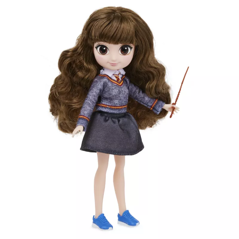 Wizarding World Harry Potter 8 colių Blizganti Hermiona Granger lėlė su 5 aksesuarais ir 2 apdarais, žaislai vaikams nuo 6 metų