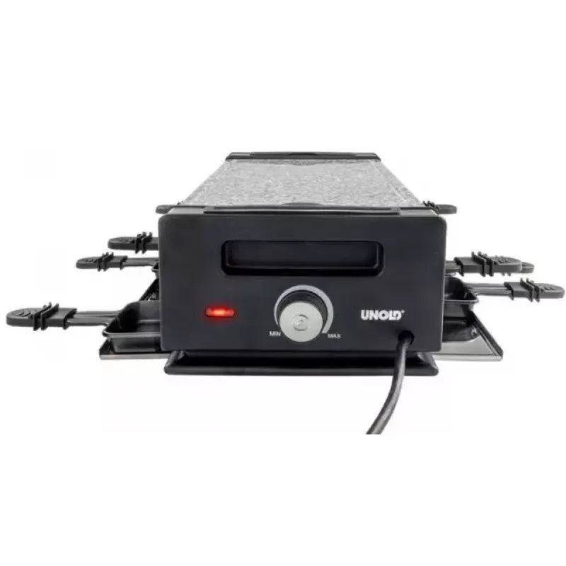 Unold 48730 raclette kepsninė 8 asmenims 1200 W Juoda, Nerūdijantis plienas
