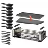 Unold 48730 raclette kepsninė 8 asmenims 1200 W Juoda, Nerūdijantis plienas