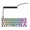 Kompaktiška 60% laida klaviatūra Sharkoon SKILLER SGK50 S4 — QWERTY vokiškas išdėstymas, RGB apšvietimas, USB, 1,5 m laidas, balta