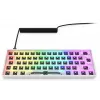 Kompaktiška 60% laida klaviatūra Sharkoon SKILLER SGK50 S4 — QWERTY vokiškas išdėstymas, RGB apšvietimas, USB, 1,5 m laidas, balta