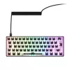 Mechaninė kompaktiška 60% klaviatūra Sharkoon SKILLER SGK50 S4 – laidinė USB, QWERTY vokiškas išdėstymas, RGB apšvietimas, 1,5 m laidas, juoda