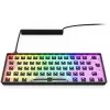 Mechaninė kompaktiška 60% klaviatūra Sharkoon SKILLER SGK50 S4 – laidinė USB, QWERTY vokiškas išdėstymas, RGB apšvietimas, 1,5 m laidas, juoda