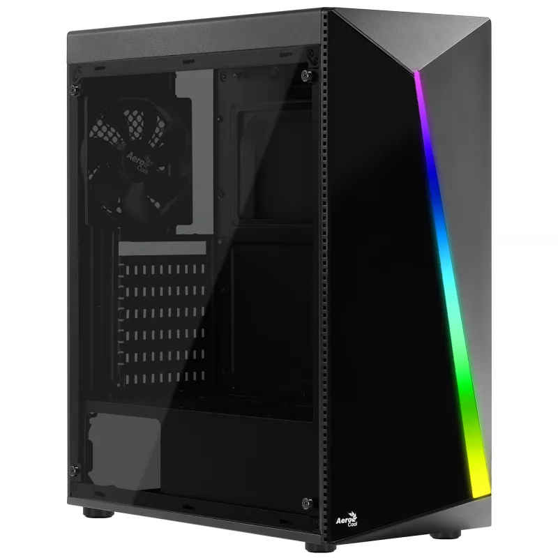 Aerocool Shard Midi bokštas juodas