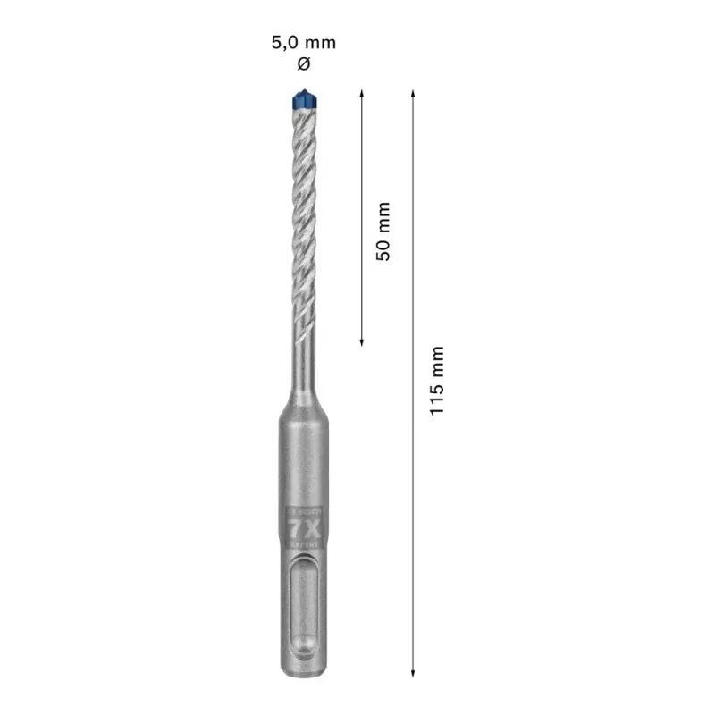 Grąžtas Bosch SDS plus-7X 5 mm 115 mm