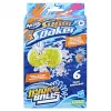 Vandens kamuoliai HASBRO Nerf Super Soaker Hydro Balls – įmontuota talpykla, 6 vnt., plastikas, mėlyna/geltona, nuo 6 m.