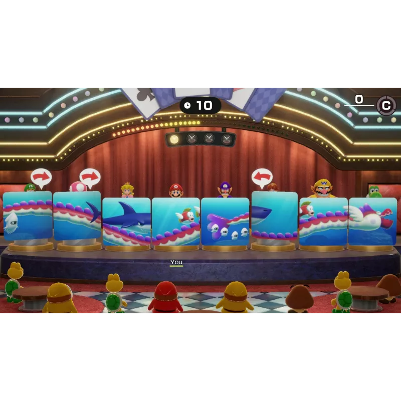 Nintendo Super Mario Party Jamboree, Nintendo Switch, Daugelio žaidėjų režimas, Įvertinimas E (Visiems), Fizinė laikmena