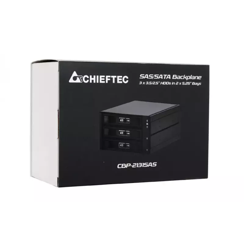 Chieftec CBP-2131SAS nešiojamojo disko laikiklio plokštė juoda