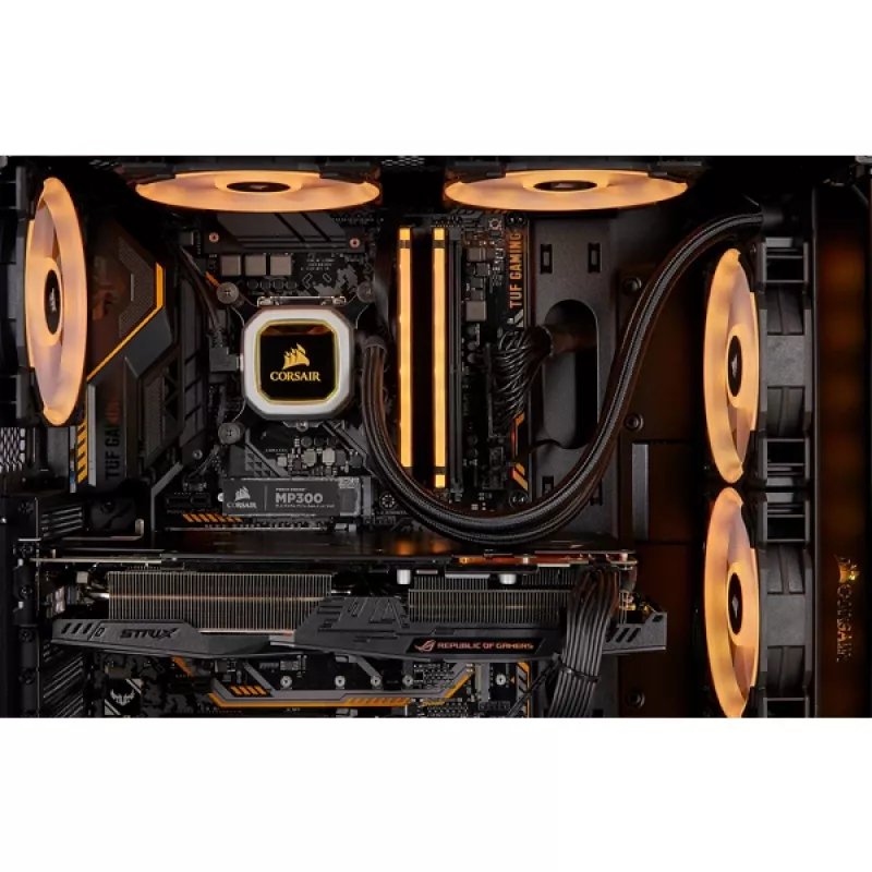 CORSAIR atmintis 16GB DDR4 3200MHz 2x8GB C16 - juoda (atidaryta pakuotė)