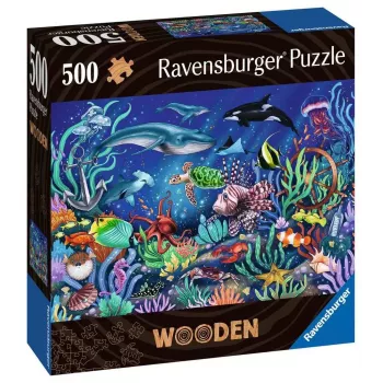Dėlionė Ravensburger 17515 500 dalių Gyvūnai po vandeniu