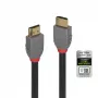 Lindy 1 m Ultra High Speed HDMI laidas, Anthra Line, 1 m, HDMI A tipo (standartinis), HDMI A tipo (standartinis), 3D, 48 Gbit/s, juoda