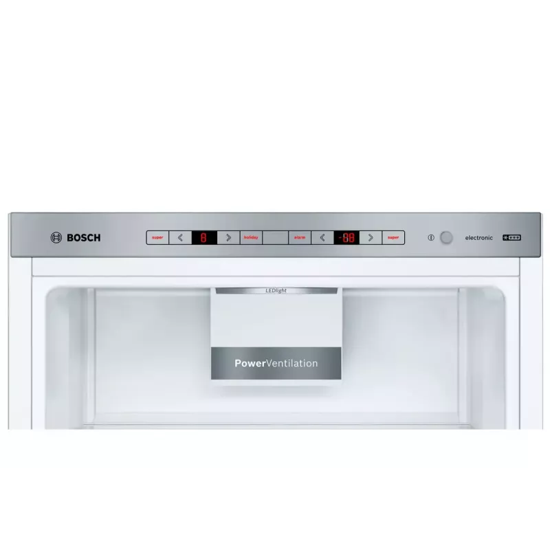 Šaldytuvas su šaldikliu Bosch Serie 6 KGE36AICA, laisvai pastatomas, 308 L, nerūdijantis plienas