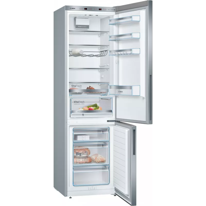 Bosch Serie 6 KGE39ALCA šaldytuvas-šaldiklis, laisvai pastatomas, 343 L, nerūdijantis plienas