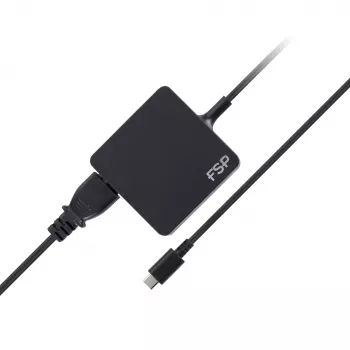 FSP NB C 65 USB-C PD adapteris, 65 W, universalus, juodas