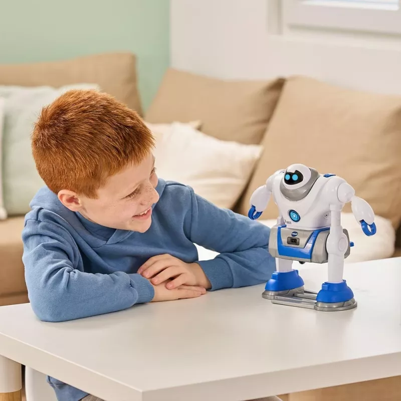 VTech V-Bot robotas – interaktyvus žaislas berniukams ir mergaitėms nuo 5 metų, su garsais