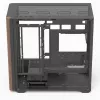 Mini bokštinis kompiuterio korpusas Aerocool D301A Black Wood su ATX maitinimo šaltiniu