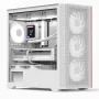 Aerocool D301A Mini Tower baltas, medinis akcentas