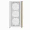 Aerocool D301A Mini Tower baltas, medinis akcentas