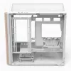 Aerocool D301A Mini Tower baltas, medinis akcentas