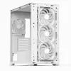 Aerocool D301A Mini Tower baltas, medinis akcentas