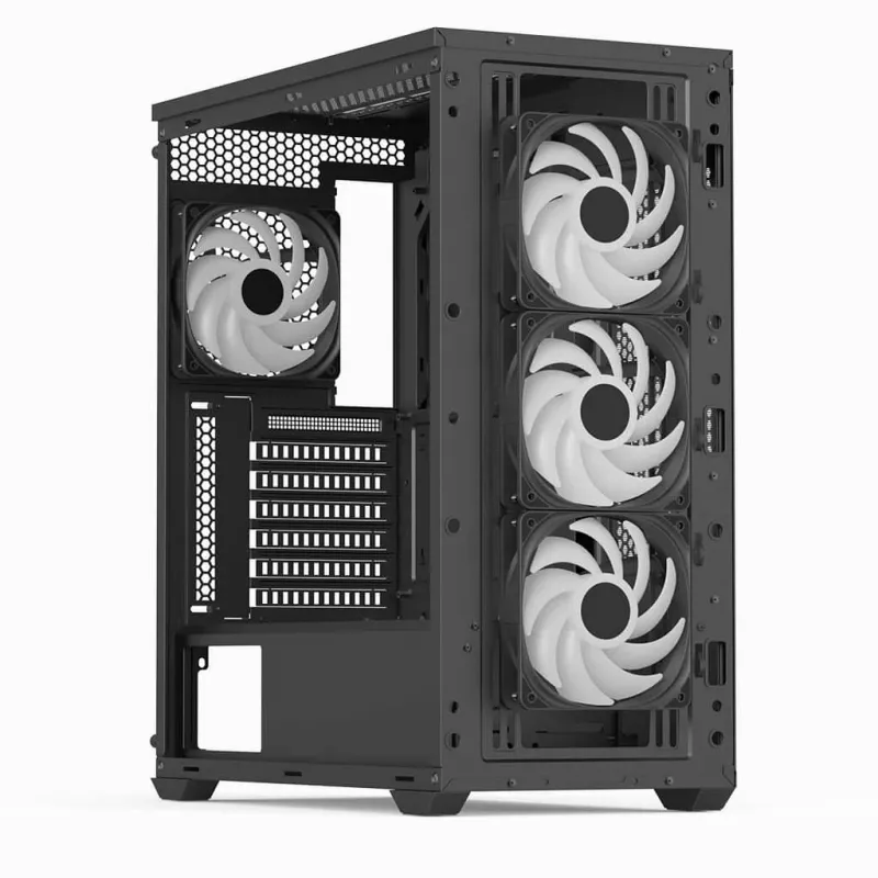Aerocool D502A Midi Tower korpusas juodas