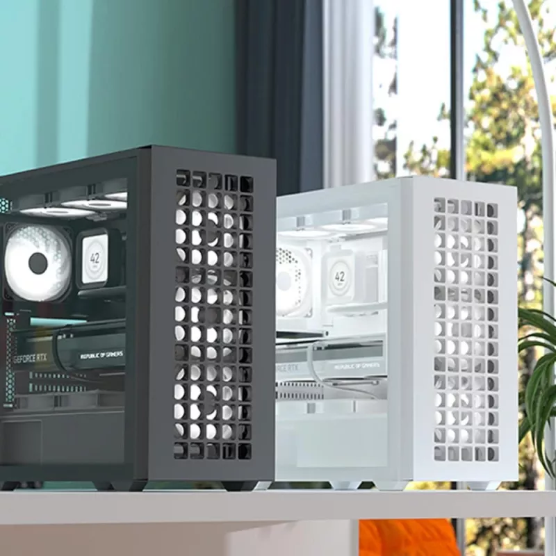 Aerocool D502A Midi Tower korpusas juodas