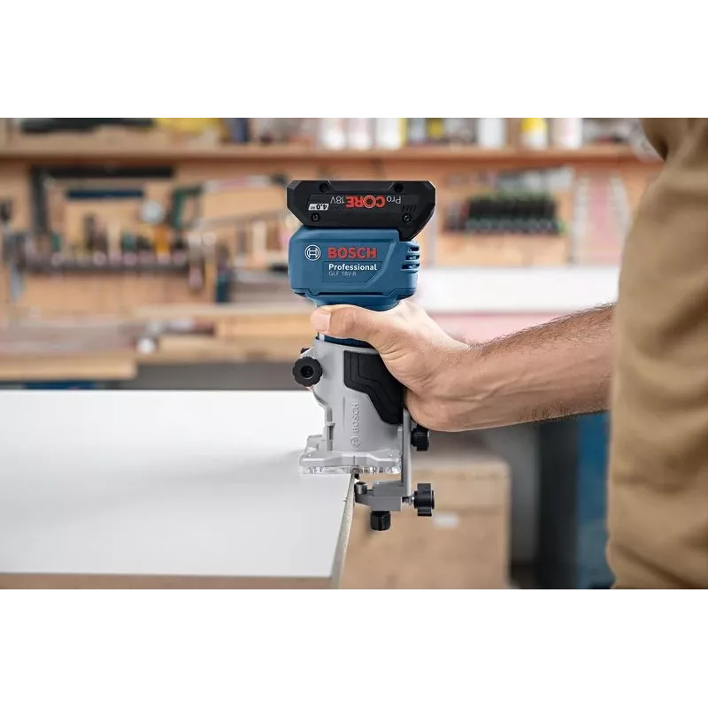 Bosch GLF 18V-8 frezė be šepetėlių, juoda, mėlyna, 30000 aps./min.