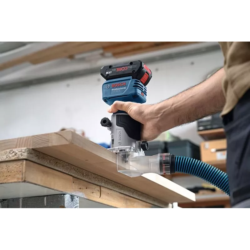 Bosch GLF 18V-8 frezė be šepetėlių, juoda, mėlyna, 30000 aps./min.