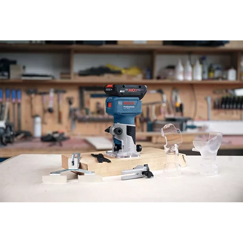 Bosch GLF 18V-8 frezė be šepetėlių, juoda, mėlyna, 30000 aps./min.