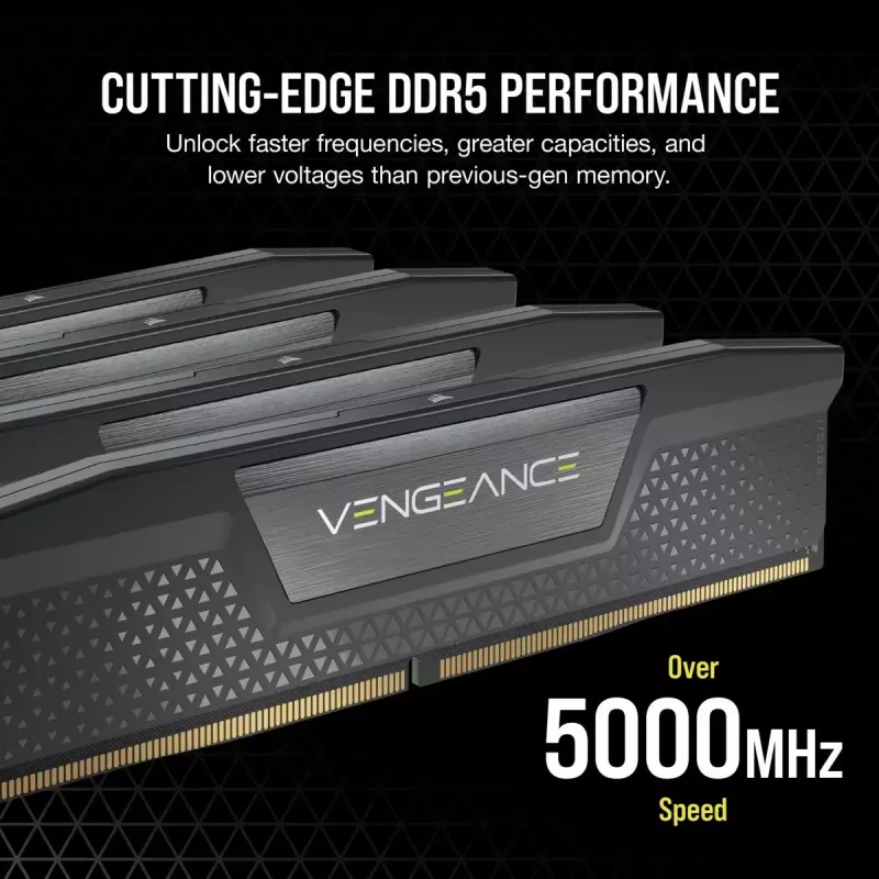 CORSAIR Vengeance 64GB DDR5 (2x32GB) 6600MHz CL32 atminties rinkinys – juodas