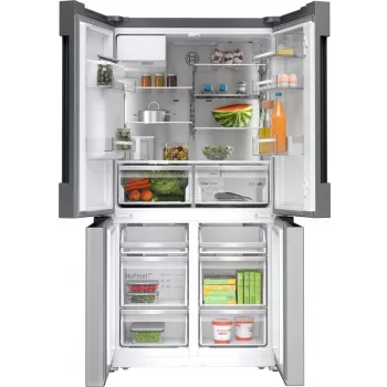 Bosch Serie 6 KFI96APEA šaldytuvas su šaldikliu side-by-side 574 L šlifuotas plienas