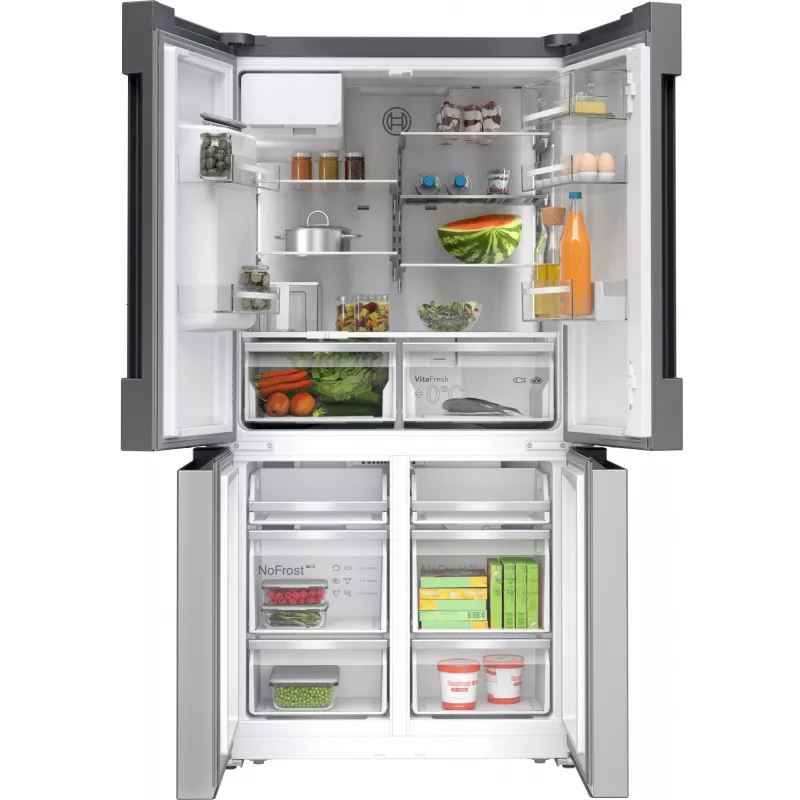 Bosch Serie 6 KFI96APEA šaldytuvas su šaldikliu side-by-side 574 L šlifuotas plienas